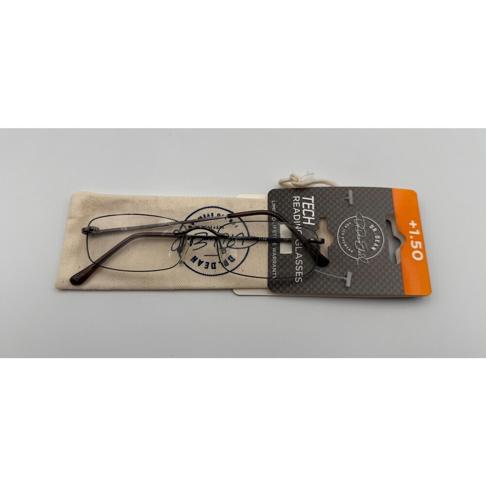ICU Eyewear Dr. Dean Edell Tech Reading Glasses +1.50 Magnification Black Frame